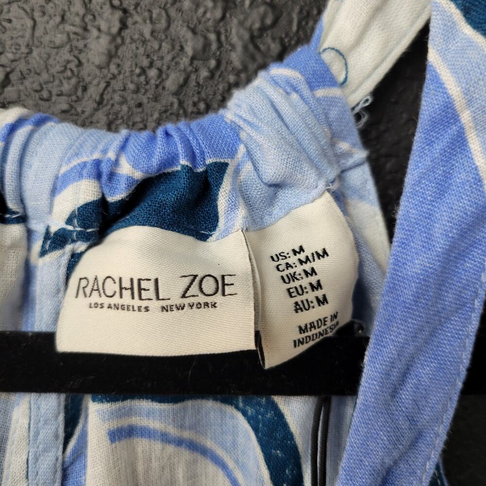 NWT Rachel Zoe Linen Blend Dress Medium Resortwear Vacation Capsule Wardrobe - Picture 4 of 7